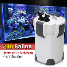 200 Gallon Aquarium Fish Tank Canister Filter HW-304B 525 GPH + 9W UV Sterilizer picture