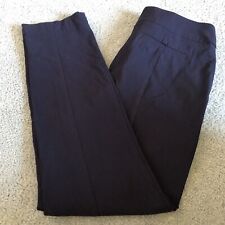 Worthington Women’s Casual Pants Sz 8 Navy Stretch Straight High Rise Workwear picture