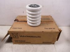 Lot of 6 Victor 5752 Insulators High Voltage Porcelain INDOOR STAND OFF 6 INCH picture