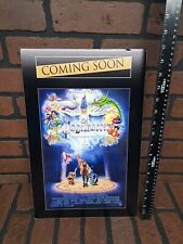 Vintage Blockbuster 1990s The Pagemaster Vhs Coming Soon Poster  picture