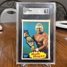 1985 Topps #16 Hulk Hogan Rookie Card RC SGC 6 WWF WWE  picture