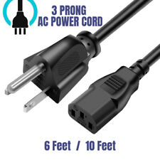 AC Power Cord Cable 3 Prong Plug Standard PC Computer Monitor Desktop Printer TV picture