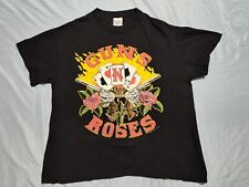 Vintage 1991 Guns N Roses Aces Tour Shirt Single Stitch Rock Band 90s Size XL  picture