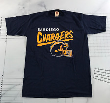 Vintage San Diego Chargers T Shirt Mens Medium Navy Blue Yellow Graphic Print picture