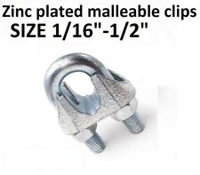 Zinc plated malleable Clamps U-Bolts U-Clamps Steel Cable Wire Clips U Bolts picture