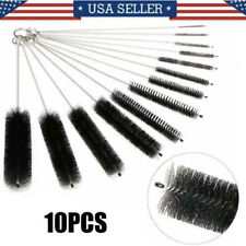 US Nylon Straw Brush Cleaner Bottle Tube Pipe Small Long Cleaning 10Pcs Set picture