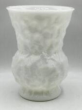 Vintage E.O. Brody Co. Cleveland Ohio USA White Milk Glass Large Vase #G109 picture