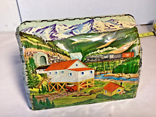 Vintage Marx tin litho O gauge train tunnel picture