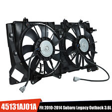 Dual AC Engine Condenser Radiator Cooling Fan For 2010-14 Subaru Legacy Outback picture