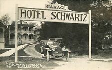 RPPC Wisconsin Elkhart Lake Drive Hotel Schwartz #5185 automobiles 23-3687 picture