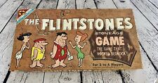 TRANSOGRAM FLINTSTONES STONEAGE BOARD GAME 1961 VTG CONDITION COMPLETE SEE VIDEO picture