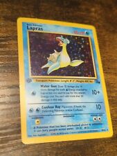 Lapras 1st Edition Holo Rare Fossil Set. Near Mint/light Play picture
