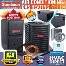 4 Ton Central Air Conditioner & 100K 96% Goodman Gas Furnace System - 14 SEER2 picture