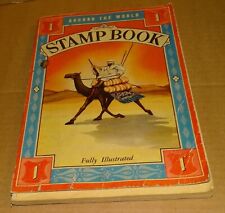 1935 Whitman Around the World Stamp Book with many old stamps picture