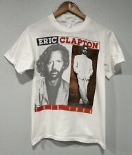 Vintage Eric Clapton T-Shirt Mens Medium White 1990 Journeyman Tour picture