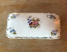Antique Small Trinket Box ~ Schutz Marke Germany Floral picture