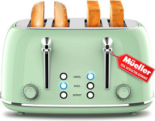 Mueller Retro Toaster 4 Slice with Extra Wide Slots Bagel, Defrost, and Cancel F picture