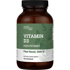 Vegan Vitamin D3 5000 IU Capsules - 120 Capsules (4-Month Supply) picture