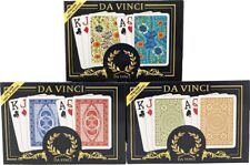 DA VINCI Poker Size Jumbo Index 100% Plastic Playing Cards Collection (3 pack) picture