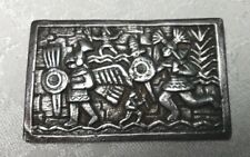 REDUCED Vintage 900 Silver Peruvian War Scene Brooch/Pin SIGNED RB RARE picture