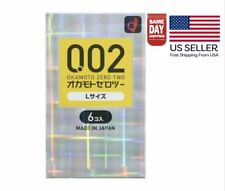 Okamoto 002Ex L Size Large Polyurethane Condoem 6Pcs Made In Japan-US Seller picture