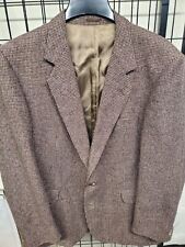 Magee Irish Tweed 44R Speckled Sport Coat VTG Gray Brown MINT picture