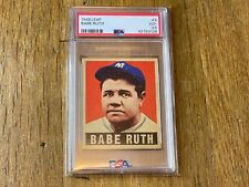 1948 Leaf #3 Babe Ruth PSA 3.5 VG+ Very Good + JUST GRADED Baseball Card picture