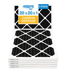 20x20x1 AC and Furnace Air Filter by Aerostar - MERV 7 Odor, Box of 6 picture