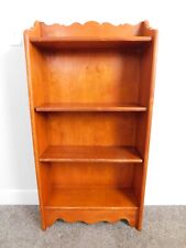 Antique Vintage Solid Wood Cherry Adjusts Bookcase 1950s MCM Very Good Cond. HOT picture