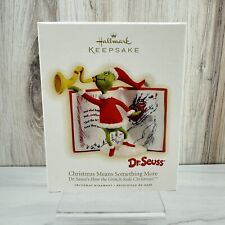 Hallmark Keepsake 2009 Christmas Means Something More Dr Seuss How The Grinch... picture