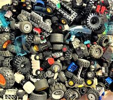 LEGO Bulk WHEELS 1/2 lb pound Tires Axles Car Vehicle Lot Parts Pieces +BONUS L9 picture