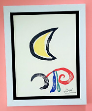 JOAN MIRO + 1971 BEAUTIFUL SIGNED PRINT MOUNTED AND FRAMED + BUY IT NOW picture