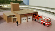 N Scale One Story Main Street Fire Station White Unpainted picture