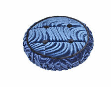 VINTAGE LOWRIDER VELOUR STEERING WHEEL COVER IN BLUE FOR THE STEERING WHEEL. picture