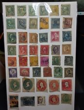 USA VINTAGE 1800's-1900's Stamp Collection Rare Lot Old Collectors'  Stamps (46) picture