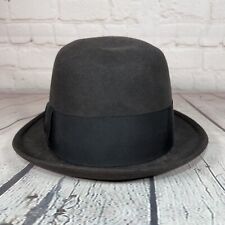 Vintage Royal Stetson Fedora Hat Mens Size 7 1/8 Brown Fur Felt Driving 60s picture
