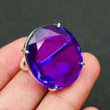 Natural Purple Topaz Oval Cut 925 Sterling Silver Engagement Ring For Her H1029 picture