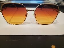 Gucci GG 0882SA 003 Gold/Brown Gradient Oversized Women's Sunglasses NEW ITALY picture