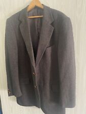 English Manor Sport Coat Brown Tweed Pure Wool Blazer Jacket Size 44R Hungary picture