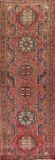 Vintage Geometric Heriz Traditional Runner Rug 3'x12' Wool Hand-knotted Carpet picture