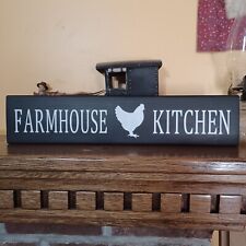 Farmhouse Kitchen Chicken Hen Rustic Primitive Sign Country Home Décor picture