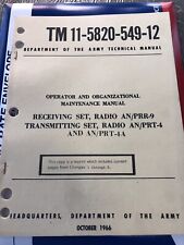 Radio Transmitter AN/PRR-9 Reviver An/prt -4 HELMET MOUNTED RADIO MANUAL, picture