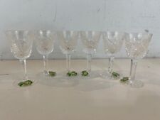 Vintage Waterford Clear Glass Set of 6 Small Liqueur Cocktail/Cordial Glasses picture