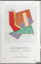 FRANK STELLA 1975 RARE ORIGINAL VINTAGE Art Exhibition Poster picture