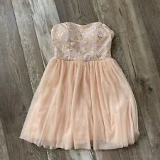 Windsor Size 3 Strapless Blush Tulle sequence Mini dress picture