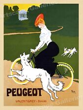 Peugeot Bicycles 1905 Vintage Style Bicycle Dog Poster - 18x24 picture