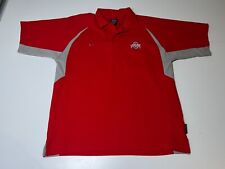 VTG Ohio State Buckeyes Men’s Red Short-Sleeve Polo Shirt – Medium - Nike picture