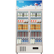 VEVOR 23 cu.ft. Commercial Merchandiser Refrigerator Beverage Cooler 2 Doors 40