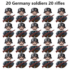 Toy Brick German Minifigure Army | 20 Soldiers, 20 Rifles Toy picture