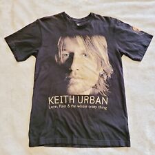 Vintage Keith Urban 2007 World Tour T-shirt Adult Size S Concert Band Tee Black picture